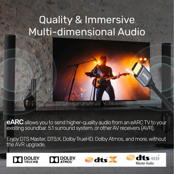 Cáp HDMI 2.1 8K dài 5m Unitek C140W