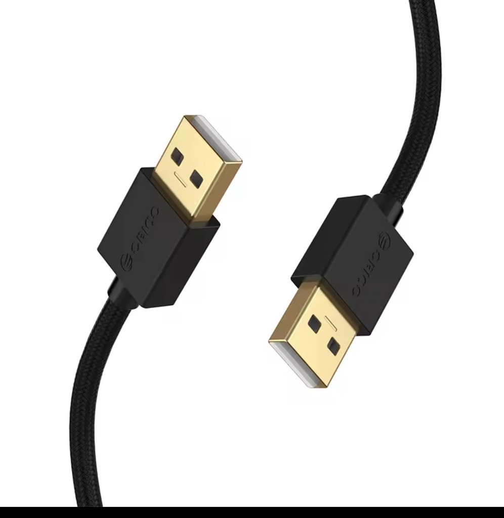 ORICO Cáp USB 2 đầu đực dài 0.5M 1M 1.5M 2M USB 2.0 màu đen