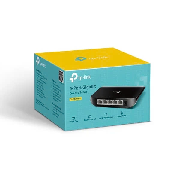 Bộ chia(Switch) mạng 5 cổng 100/1000 Gigabit TP Link TP-LINK TLSG1005D- Hàng chính hãng