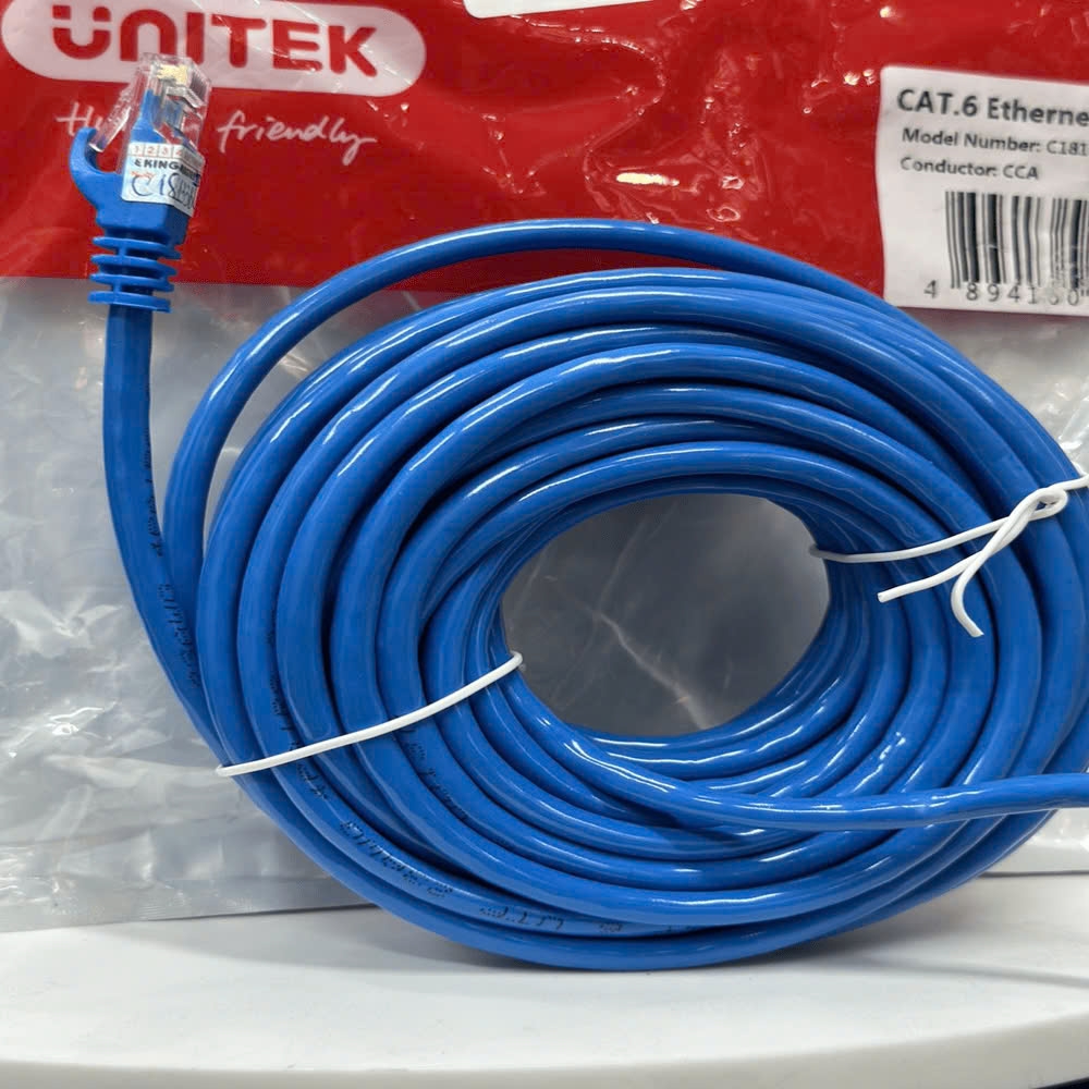 Cáp mạng Cat 6 Unitek C18133BL dài 20M màu xanh