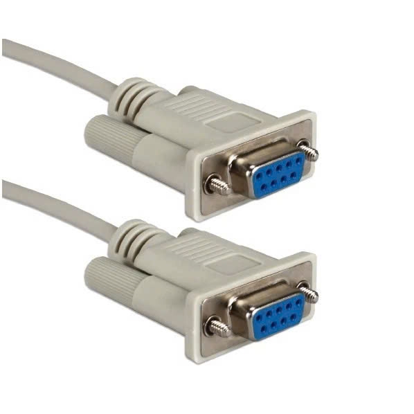 Cáp cổng Com RS232 2 đầu cái đực 1.5m 3m 5m màu trắng.
