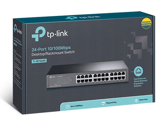Copy of TP Link Bộ chia mạng(Hub) 24 cổng Tp Link TL-SF1024D 10/100Mbps vỏ sắt