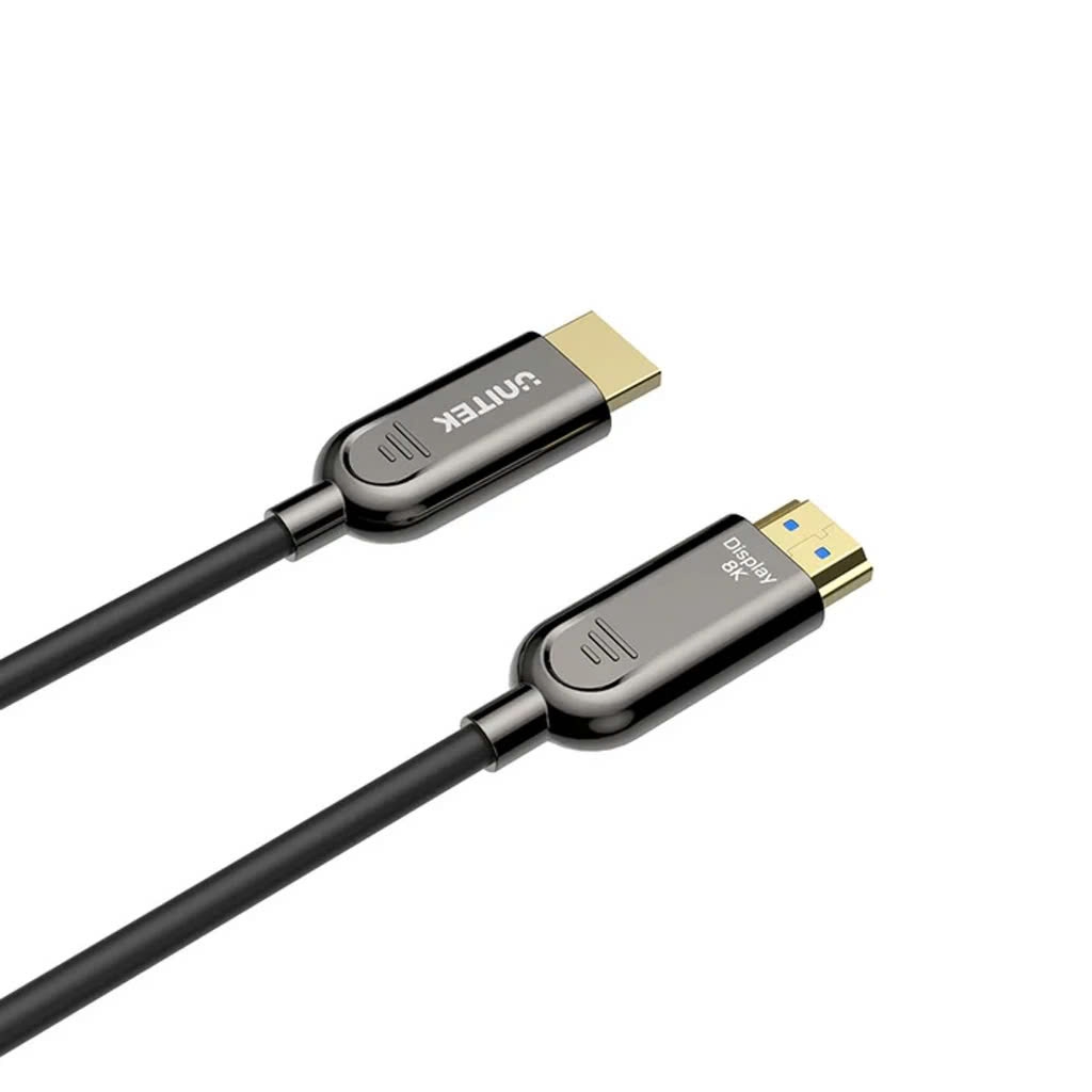 Unitek Cáp HDMI sợi quang 8K Dài Từ 10m Đến 100m UNITEK C11085GY01 tuỳ chọn sợi nhỏ