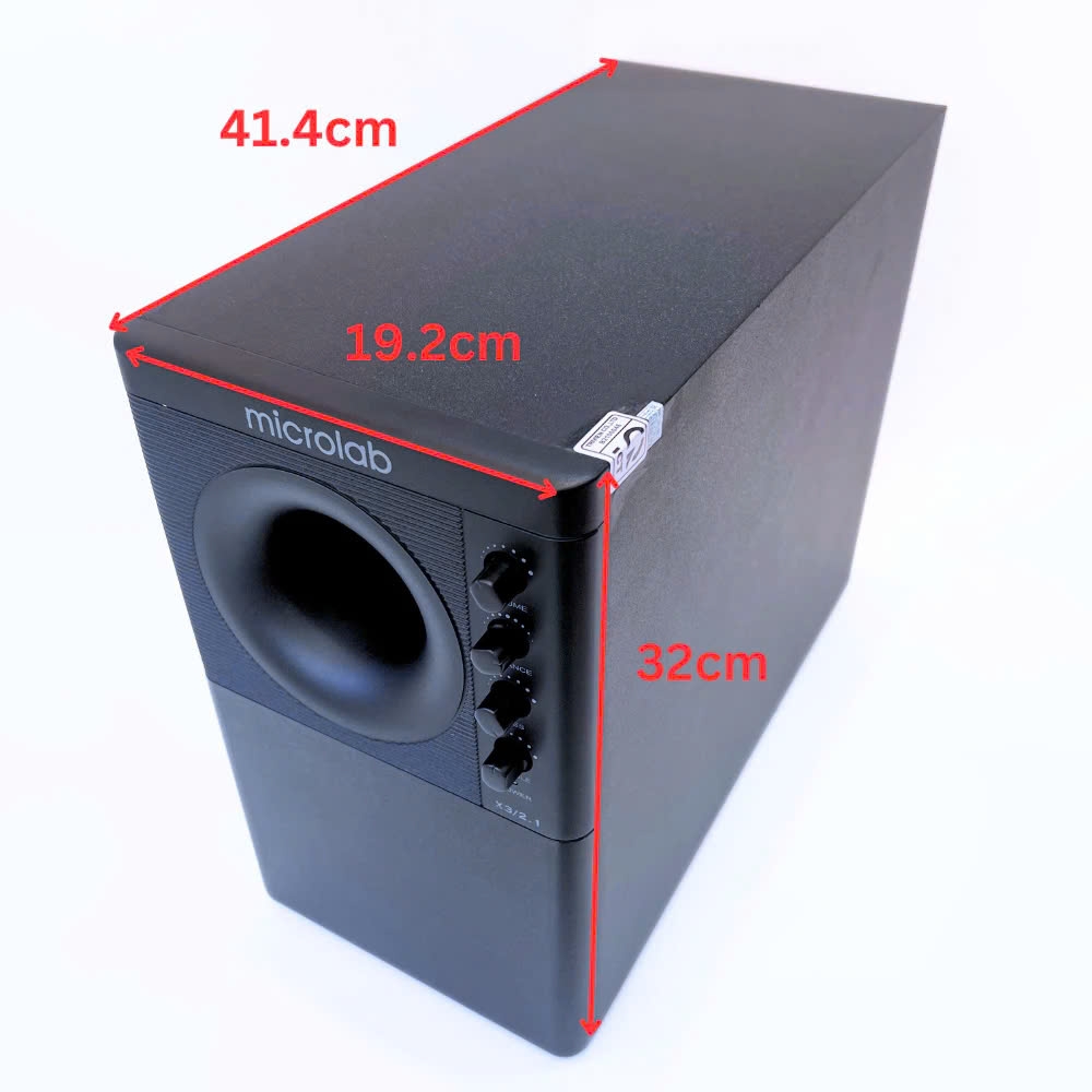 Loa Vi Tính Bluetooth Bass Cực Mạnh MICROLAB X3/X3BT, Công Suất 98W, Chơi Game, Nghe Nhạc, Làm Việc - Hàng Chính Hãng