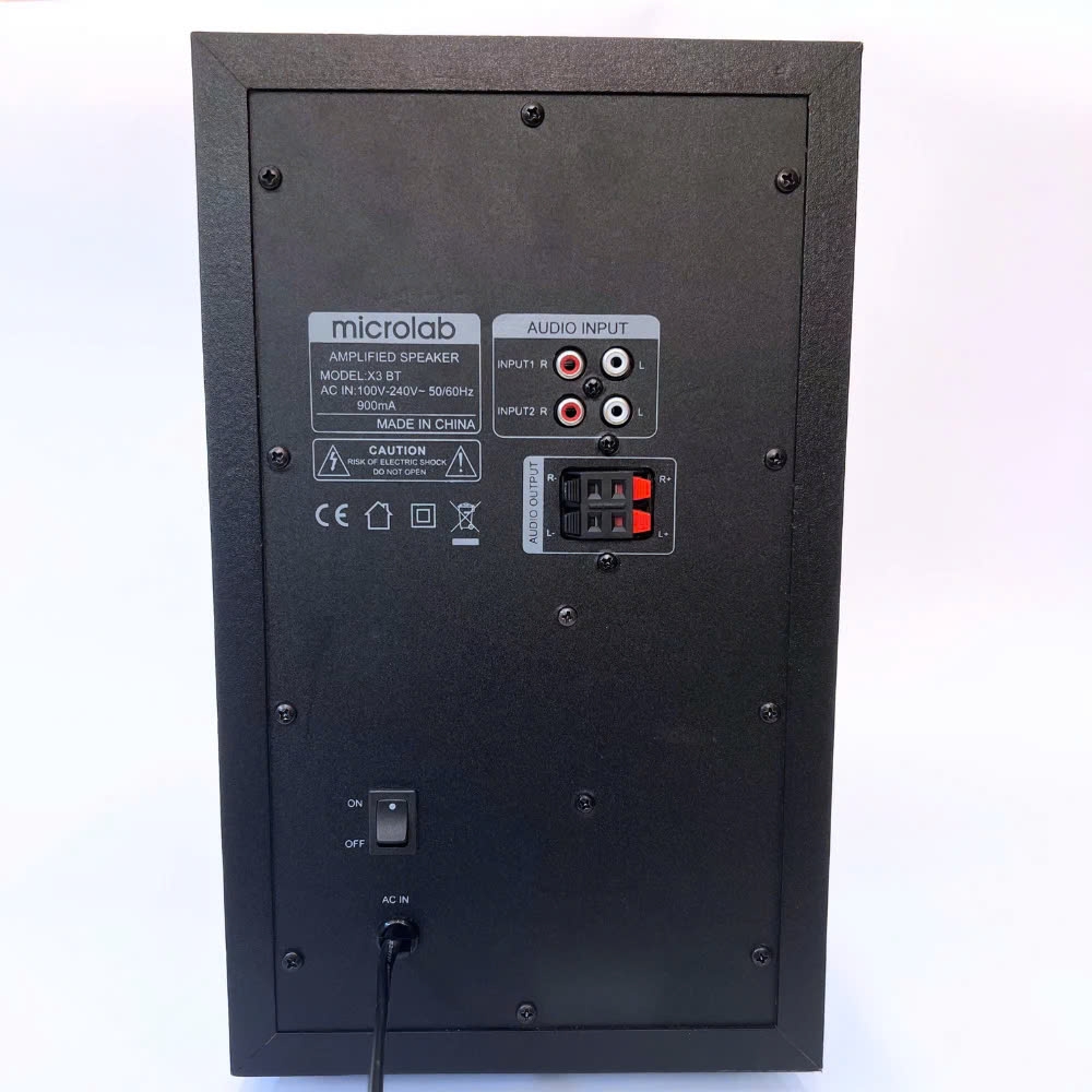 Loa Vi Tính Bluetooth Bass Cực Mạnh MICROLAB X3/X3BT, Công Suất 98W, Chơi Game, Nghe Nhạc, Làm Việc - Hàng Chính Hãng