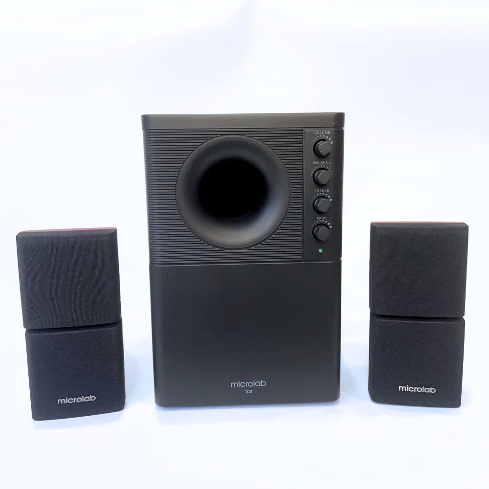 Loa Vi Tính Bluetooth Bass Cực Mạnh MICROLAB X2/X2BT, Công Suất 46W, Làm Việc, Chơi Game, Nghe Nhạc - Hàng Chính Hãng