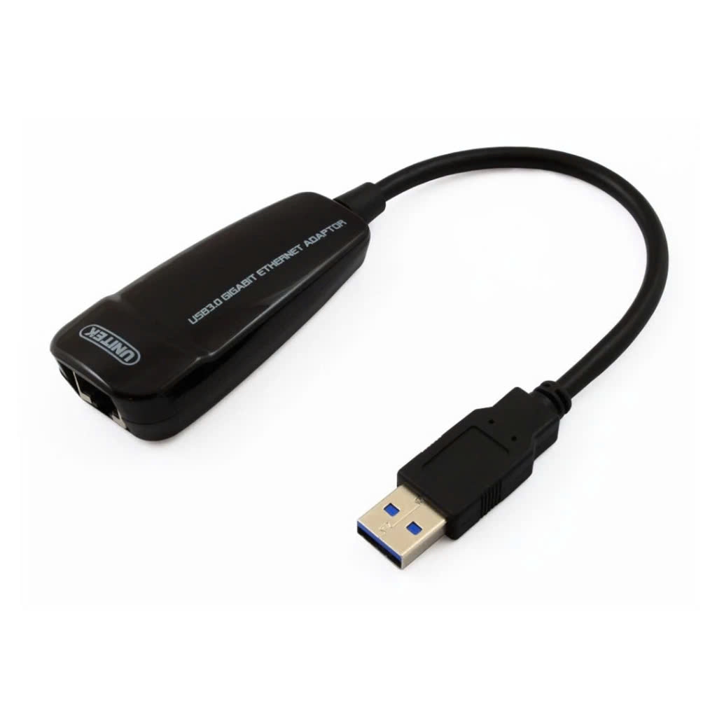 Unitek Cáp chuyển USB 3.0 sang mạng LAN Unitek Y3461 tốc độ 10/100/1000Mps, 1 Gigabyte, màu đen dài 20cm