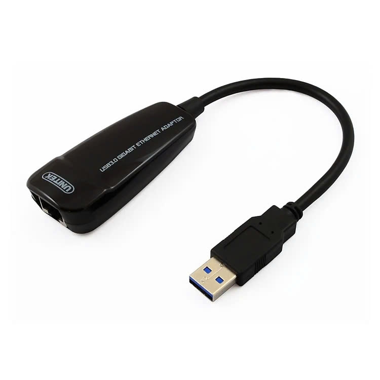 Unitek Cáp chuyển USB 3.0 sang mạng LAN Unitek Y3461 tốc độ 10/100/1000Mps, 1 Gigabyte, màu đen dài 20cm