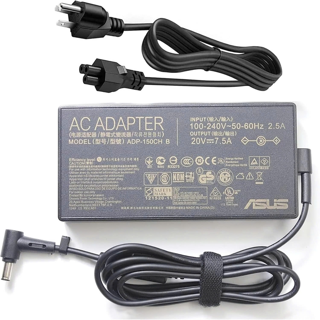 Sạc laptop Asus MSI 19V-7.5A 150W chân 6.0 x 3.7 có kim bên trong Asus A18-150P1A FA506 A17-FA706 FX505GT FX505DT