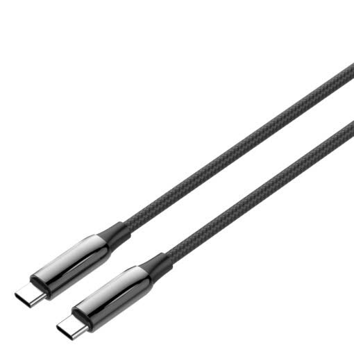 Cáp sạc điện thoại Type C sang Type C LDNIO LC921C 240W dài 1M 2M dây dù màu đen