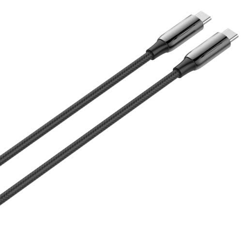 Cáp sạc điện thoại Type C sang Type C LDNIO LC921C 240W dài 1M 2M dây dù màu đen
