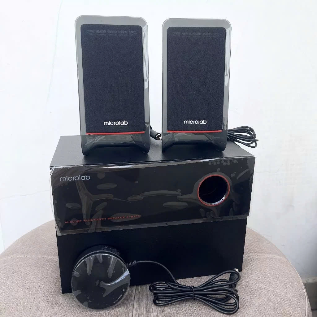Loa Vi Tính Bluetooth Microlab M200BT 2.1, Công Suất 40W (AUX, Bluetooth) Chính Hãng BH 1 Năm