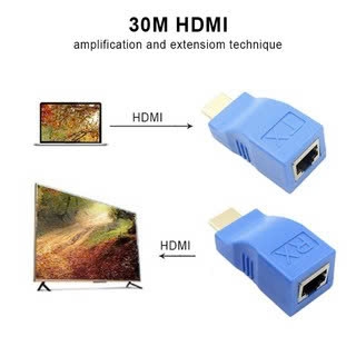 Bộ kéo dài HDMI sang mạng LAN RJ45 gắn từ máy tính sang màn hình tivi