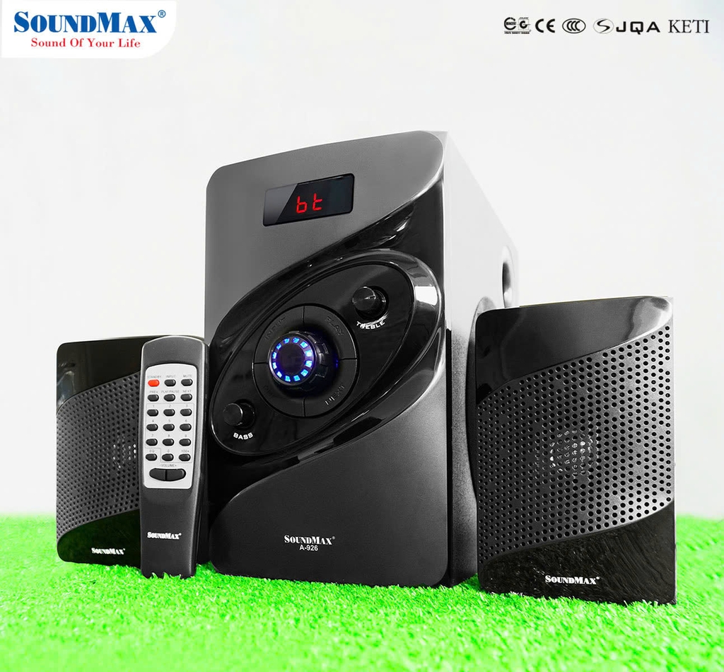 Loa Vi Tinh Bluetooth Soundmax A926 2.1 dùng cho máy tính, điện thoại-Hàng chính hãng