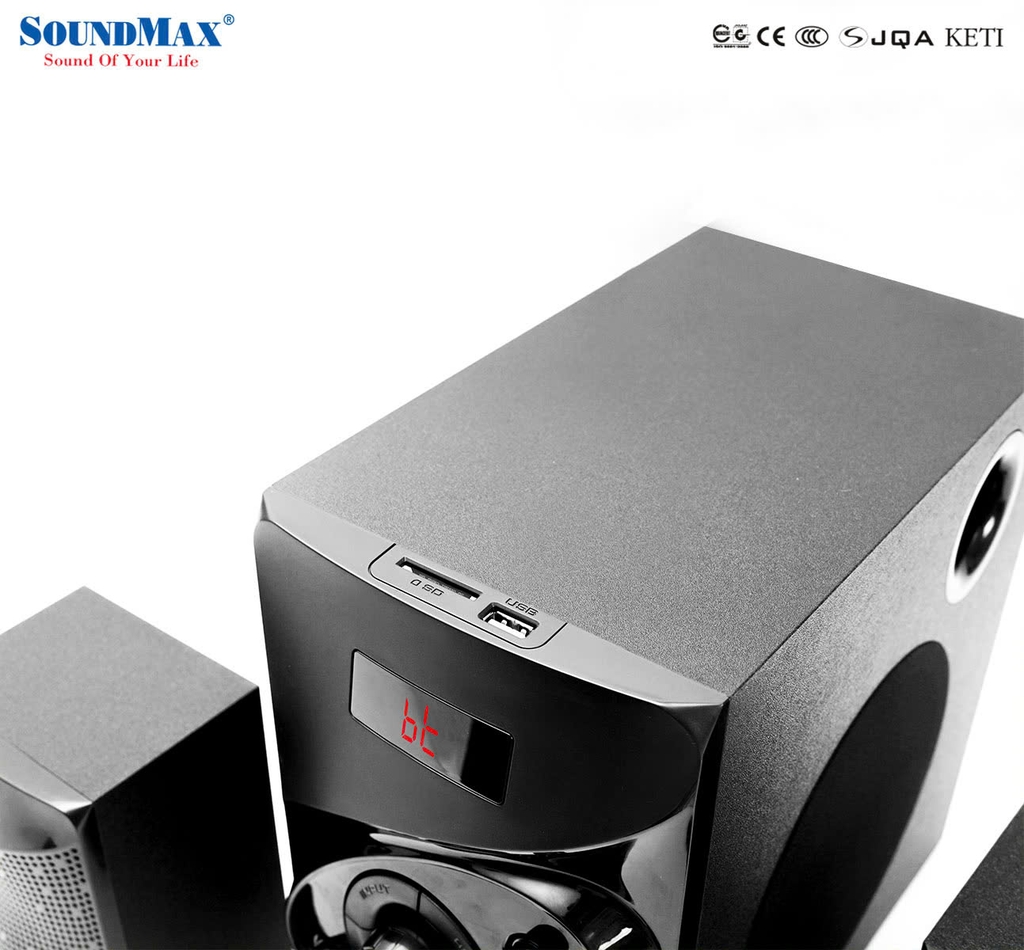 Loa Vi Tinh Bluetooth Soundmax A926 2.1 dùng cho máy tính, điện thoại-Hàng chính hãng