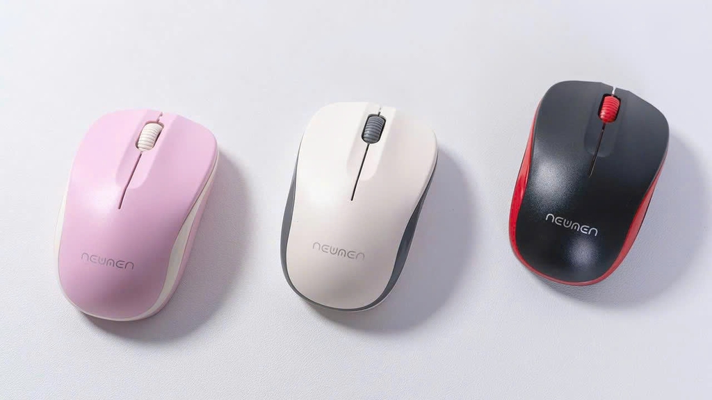 Chuột không dây Newmen F116 màu đen, xám, trắng tuỳ chọn