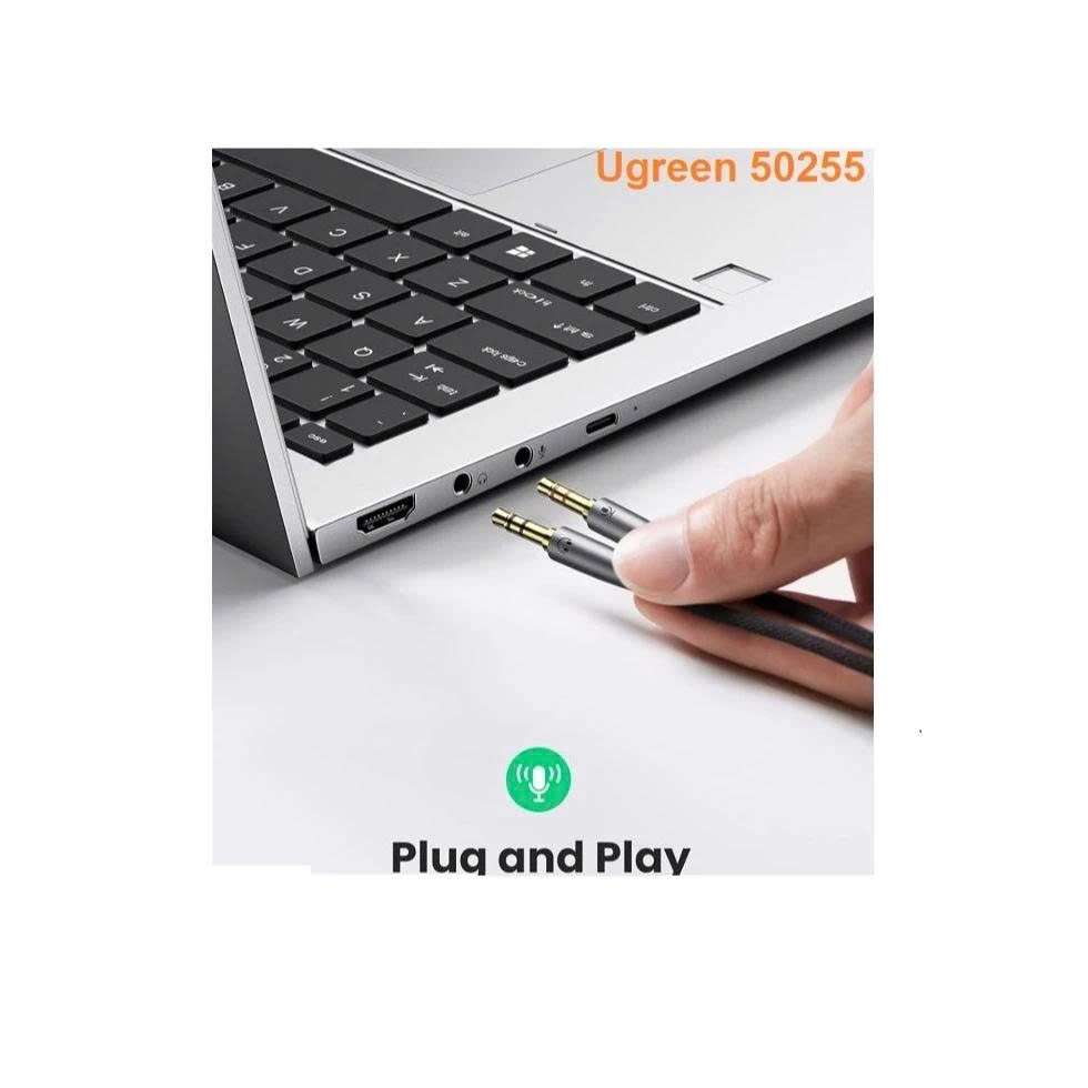 Cáp Gộp Audio 3.5mm 2 Vào 1 Ra Ugreen 20899 , 50255 (Mic và Headphone)