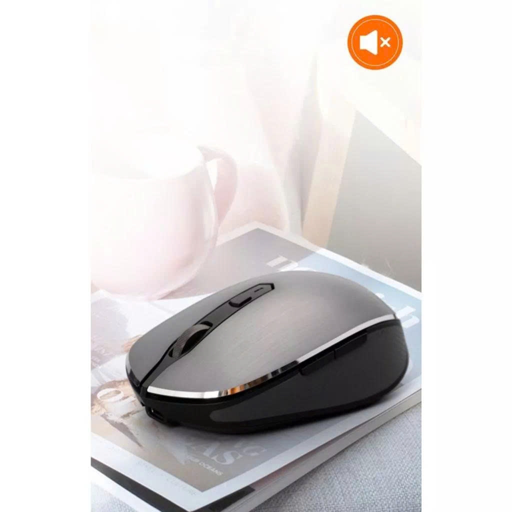 Chuột không dây và Bluetooth Newmen F900S màu xám