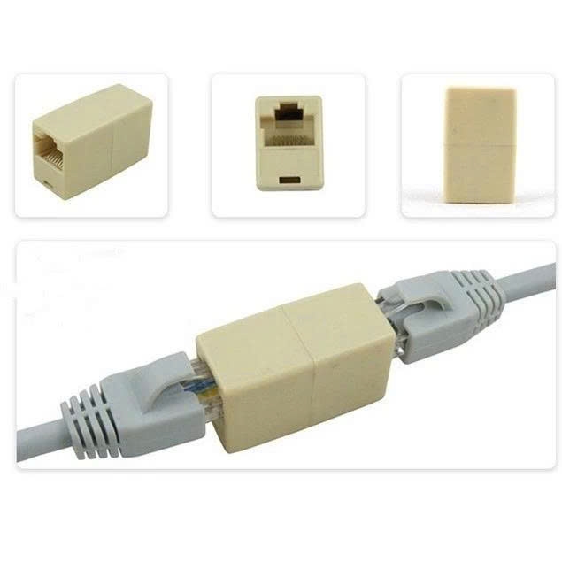 Đầu nối mạng RJ45 nối 2 dây mạng lại với nhau