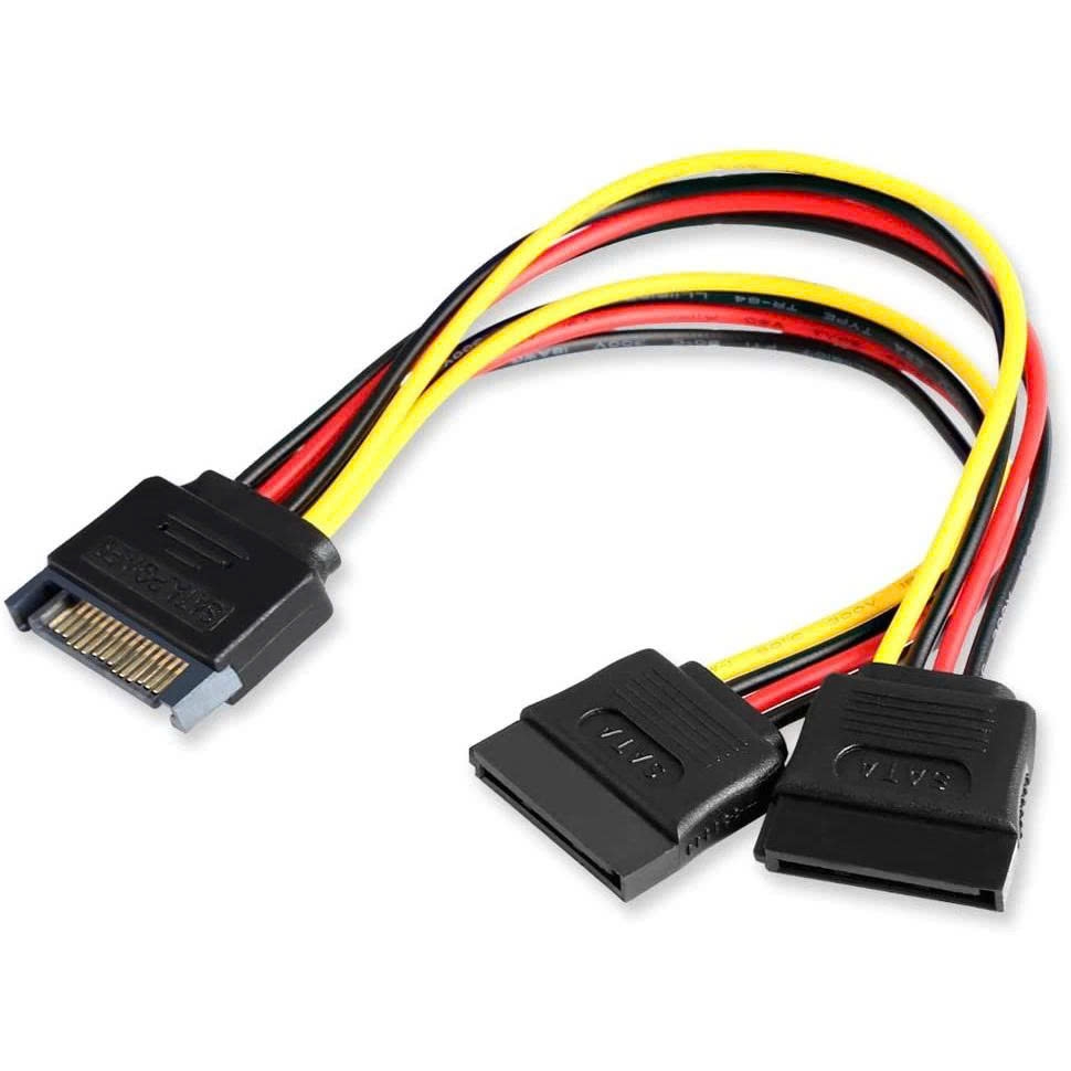Cáp chia nguồn sata 1 sang 2 dạng thẳng