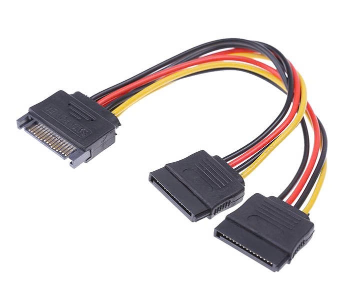 Cáp chia nguồn sata 1 sang 2 dạng thẳng