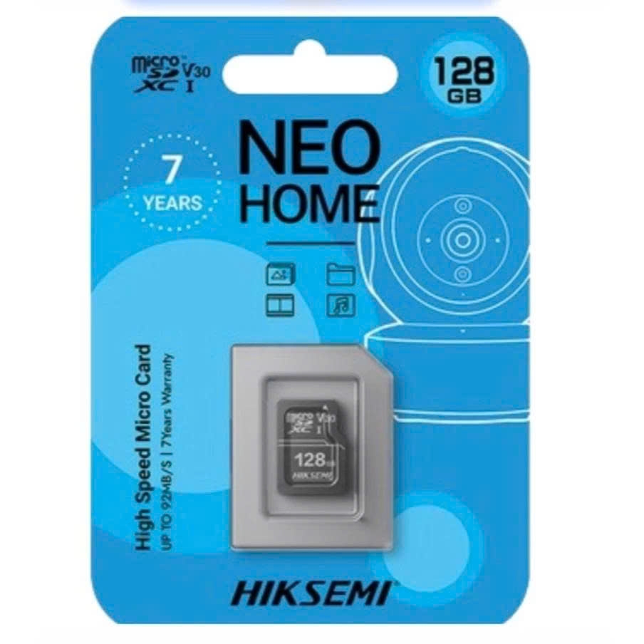 Thẻ nhớ MicroSD 128GB Hiksemi chuyên dụng cho camera HS-TF-D1(STD)/128G tốc độ ghi 50MB/s, tốc độ đọc 92MB/