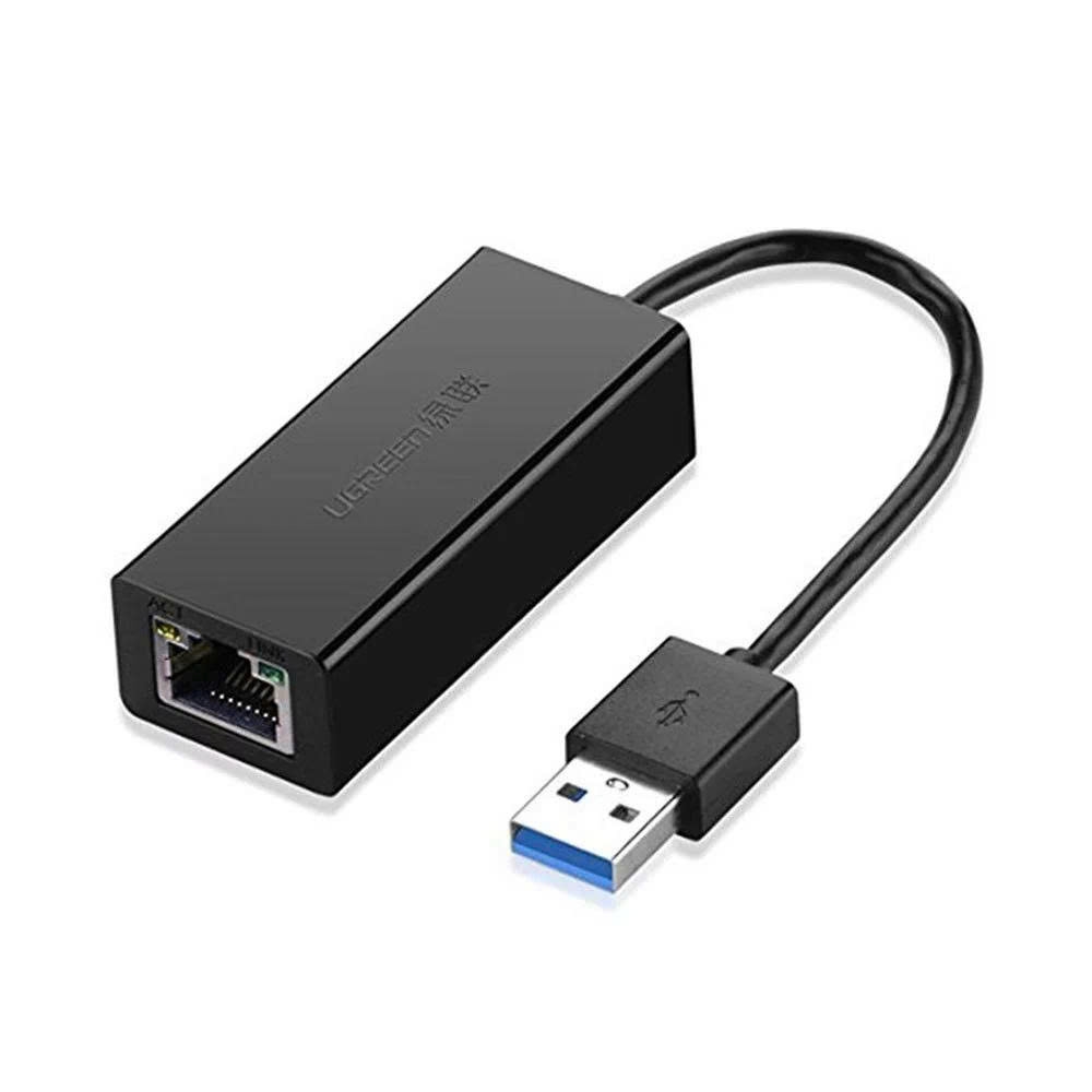 Ugreen Cáp chuyển USB 3.0 sang mạng Lan RJ45 Ugreen UG20256 tộc độ Gigabyte 10/100/1000 Mbps