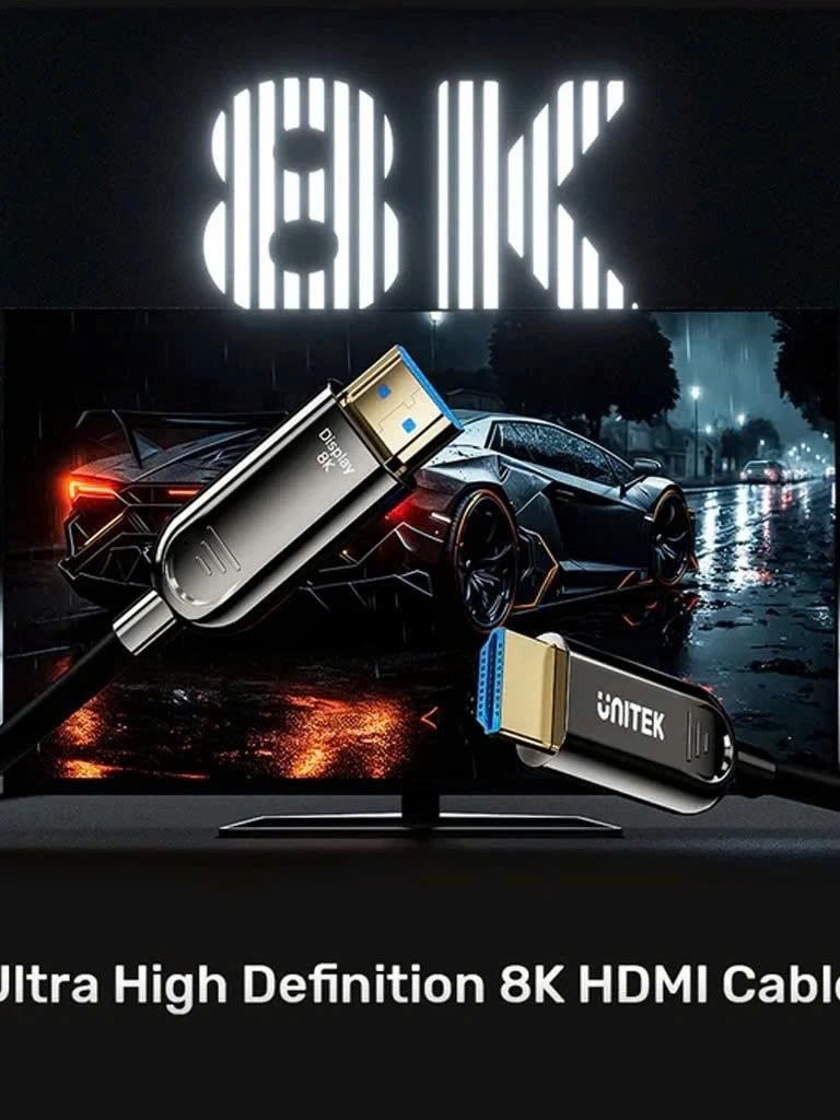 Unitek Cáp HDMI 2.1 sợi quang 8K Dài Từ 10m Đến 50m UNITEK C11085GY01 tuỳ chọn sợi nhỏ