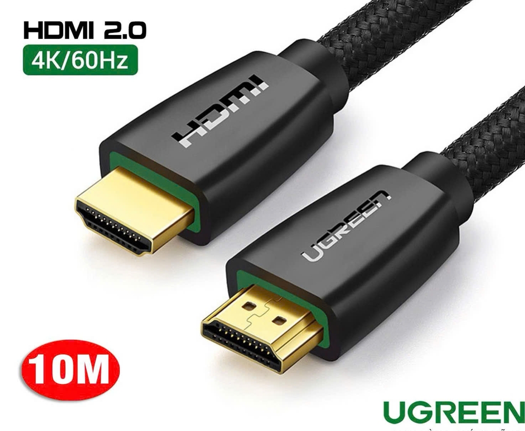 Ugreen Cáp HDMI 2.0 4K 60hz Ugreen 40412 40411 40409 dài 1.5M 3M 5M High-End Cable with Nylon Braid