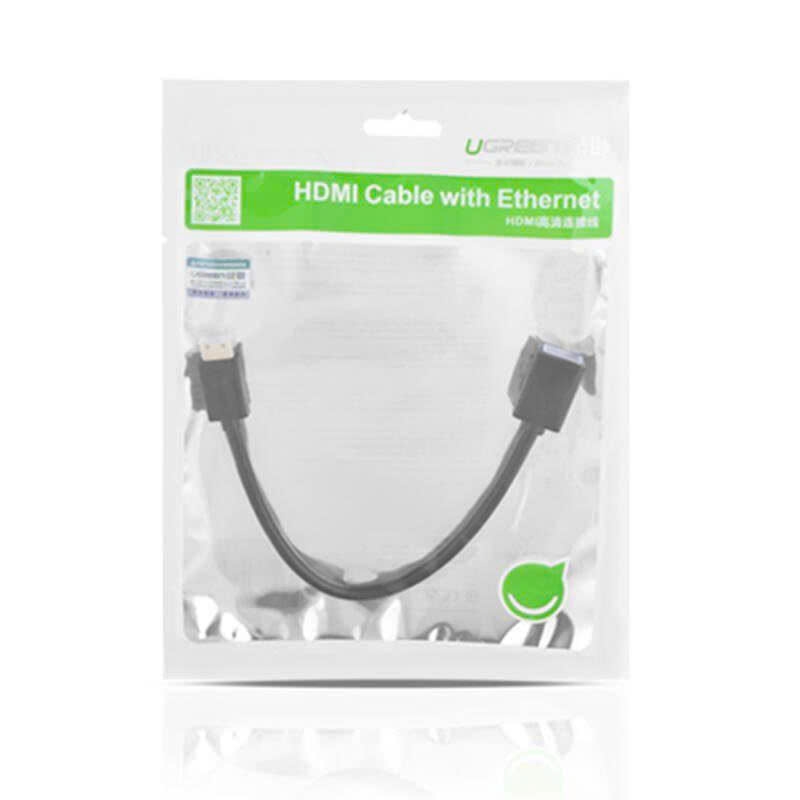 Cáp chuyển Mini HDHI sang HDMI Ugreen 20137 dài 22 cm màu đen.