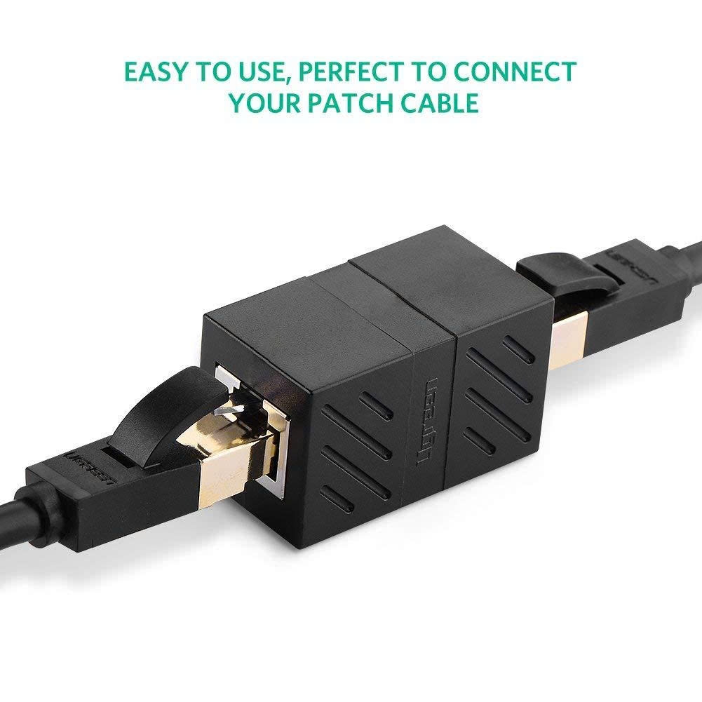 Đầu nối mạng LAN RJ45 Ugreen NW114 20390 màu đen, nhựa