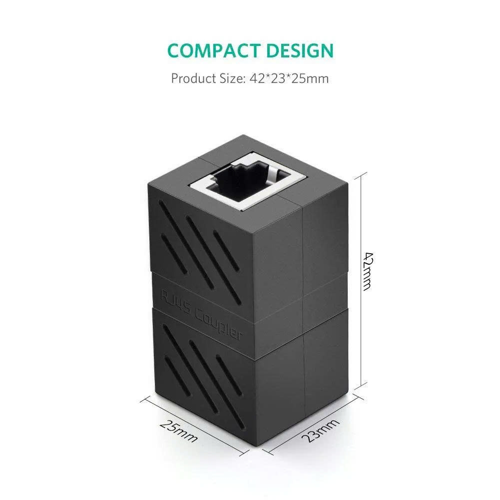 Đầu nối mạng LAN RJ45 Ugreen NW114 20390 màu đen, nhựa