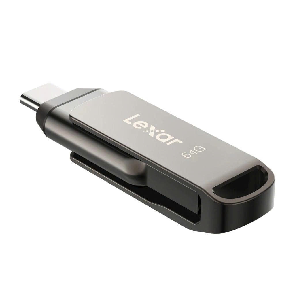 USB 64GB Lexar JumpDrive Dual D400 Chuẩn USB 3.2 Gen 1, Tốc độ đọc 130Mb/s,  BH 2 năm