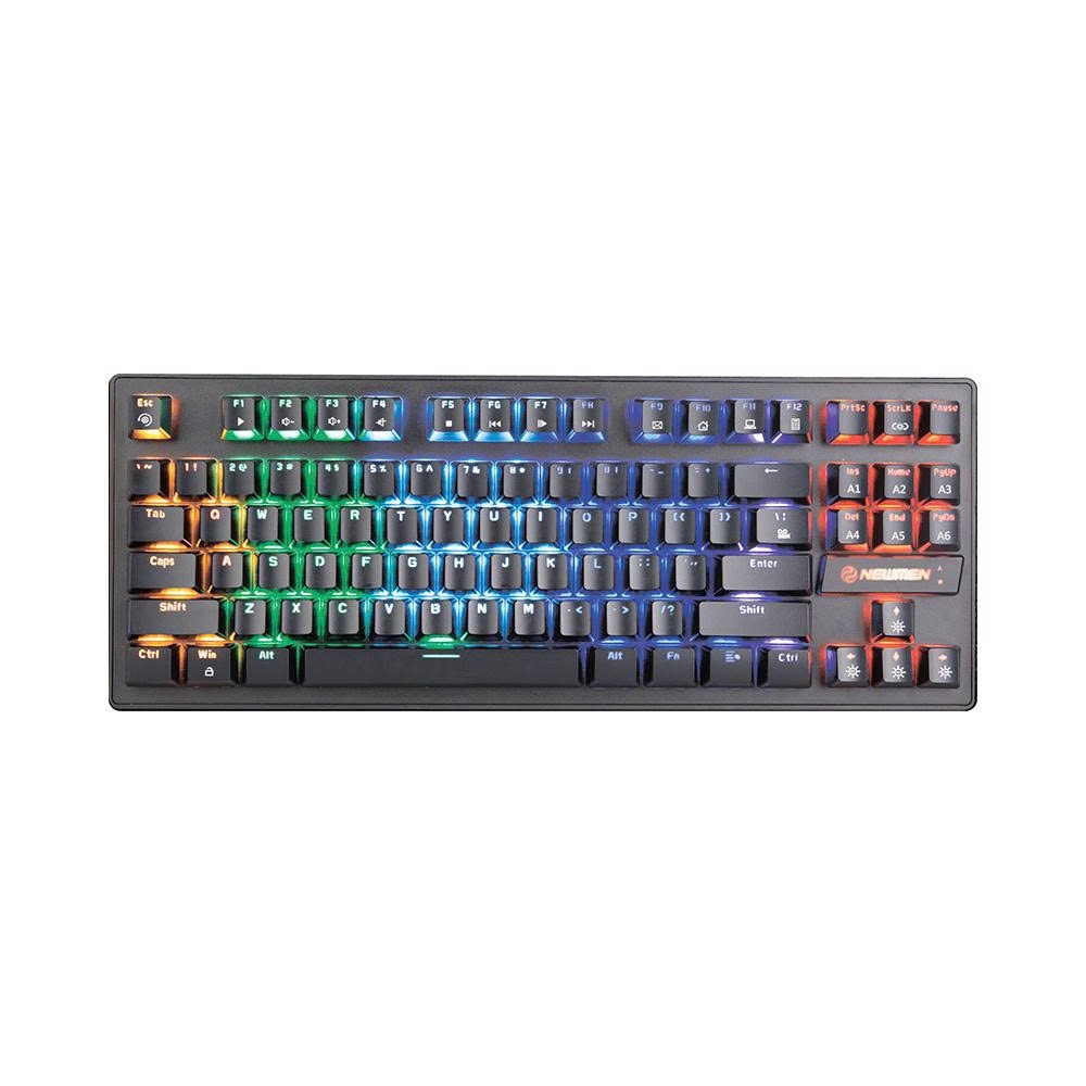 Bàn phím Cơ có dây Gaming Newmen GE87R LED RGB (Blue/Red/Brown Switch) cổng USB