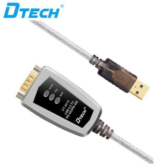 Cáp chuyển USB 2.0 sang Com RS485 RS422 Dtech 5019 dài 1.2M