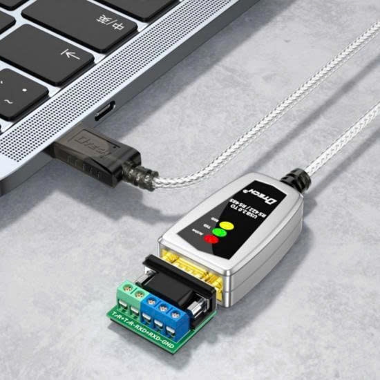 Cáp chuyển USB 2.0 sang Com RS485 RS422 Dtech 5019 dài 1.2M