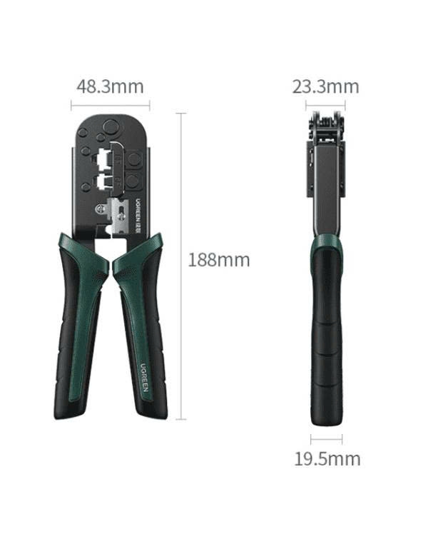 Kìm bấm mạng RJ45 RJ11 UGREEN 70683 NW136 tích hợp dao tuốt vỏ