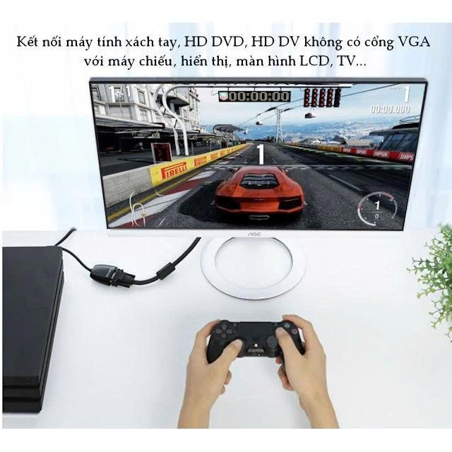 Ugreen Cáp chuyển HDMI sang Vga Ugreen 40253 MM105 dài 20 cm màu đen