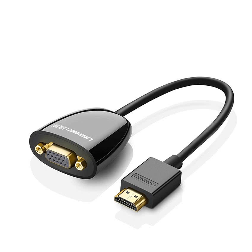 Ugreen Cáp chuyển HDMI sang Vga Ugreen 40253 MM105 dài 20 cm màu đen