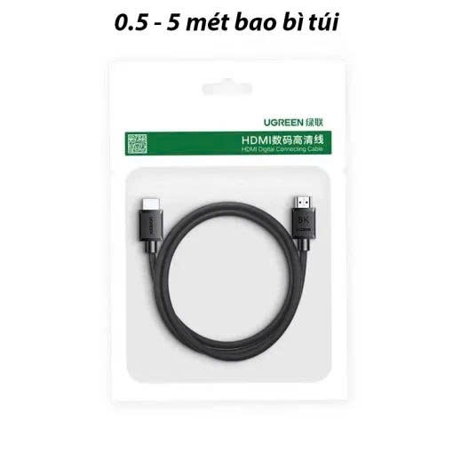 Ugreen Cáp HDMI 2.1 Ugreen 45433 HD175 dài 3M Hỗ Trợ 8K@60Hz, 4K@240Hz