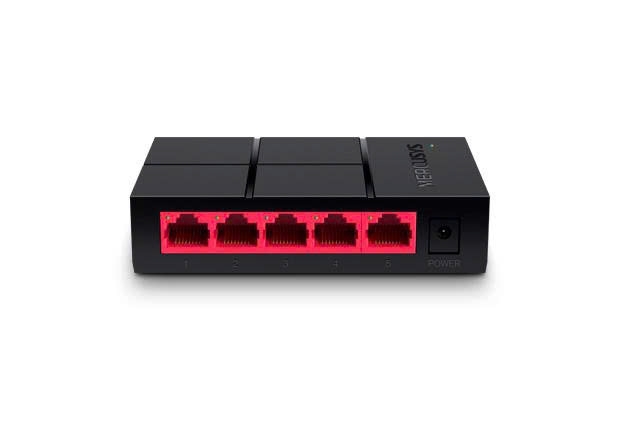 Mercusys Bộ chia mạng (Switch) 5 Cổng Gigabit Mercusys MS105G 10/100/1000 Mbps vỏ nhựa màu đen