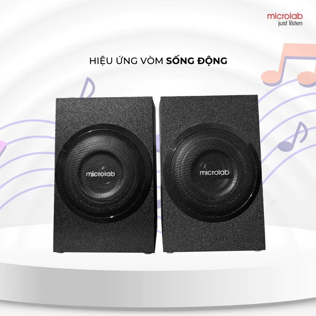 Loa Vi tính Bluetooth Microlab M380BT Bluetooth 2.1 – Công Suất 42W, AUX 3.5mm