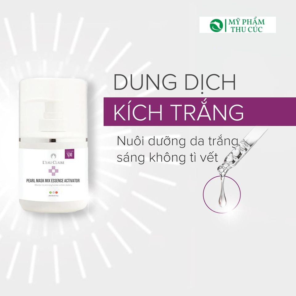 Dung dịch ngọc trai kích trắng da mặt L’eau claire