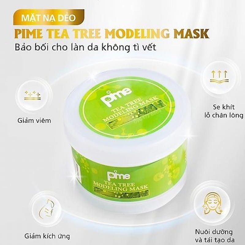 Mặt nạ dẻo trà xanh Pime Tea Tree Modeling Mask 25g