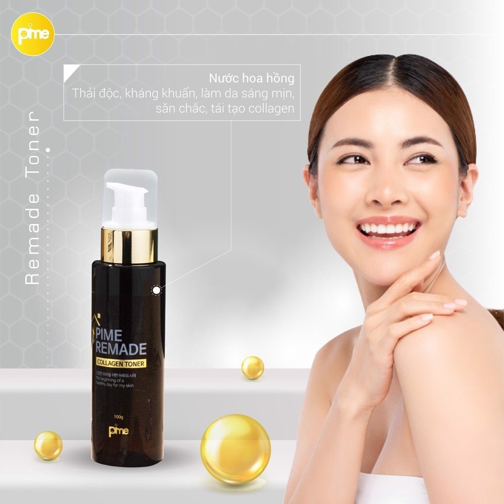 Nước hoa hồng Collagen Pime Remade Toner 100G