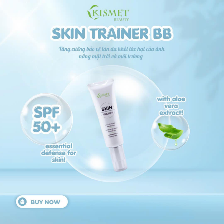 Kem nền chống nắng Kismet BB  Skin Trainer SPF 50+++ 50ml