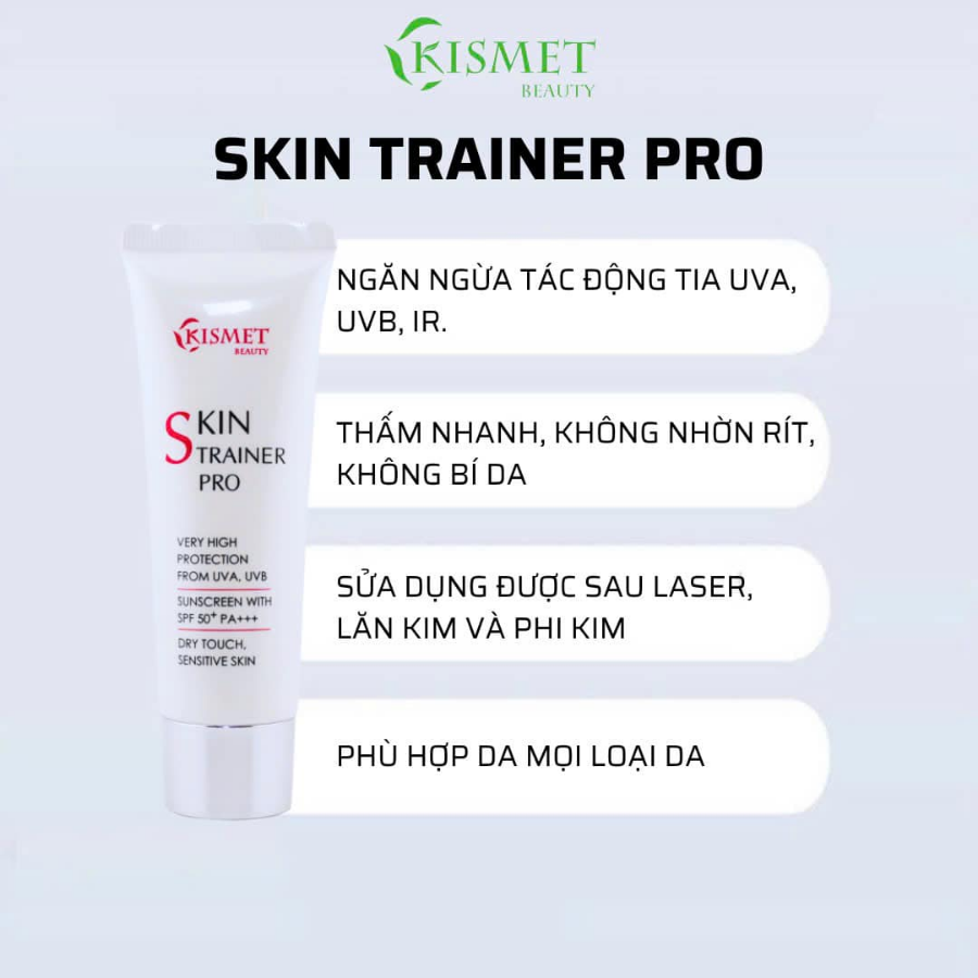 Kem chống nắng Kismet Skin Trainer Pro SPF 50 PA+++ 50ml