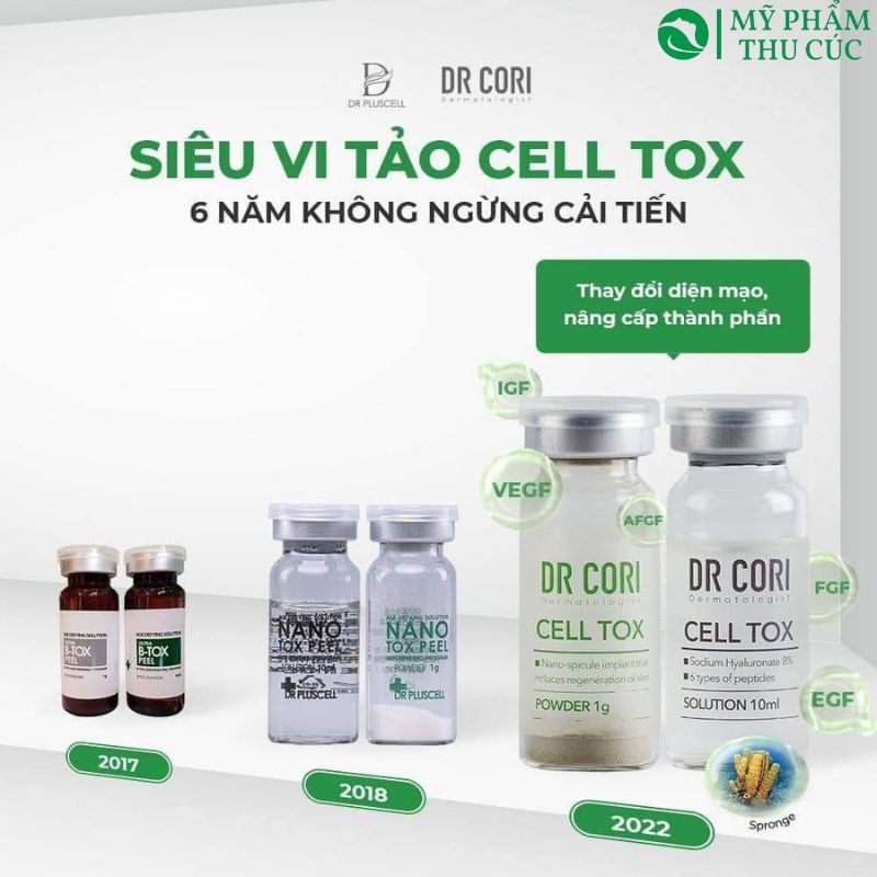 [ Có tách lẻ] Combo Vi Kim Tảo Biển Dr Pluscell - Mẫu mới Dr Cori