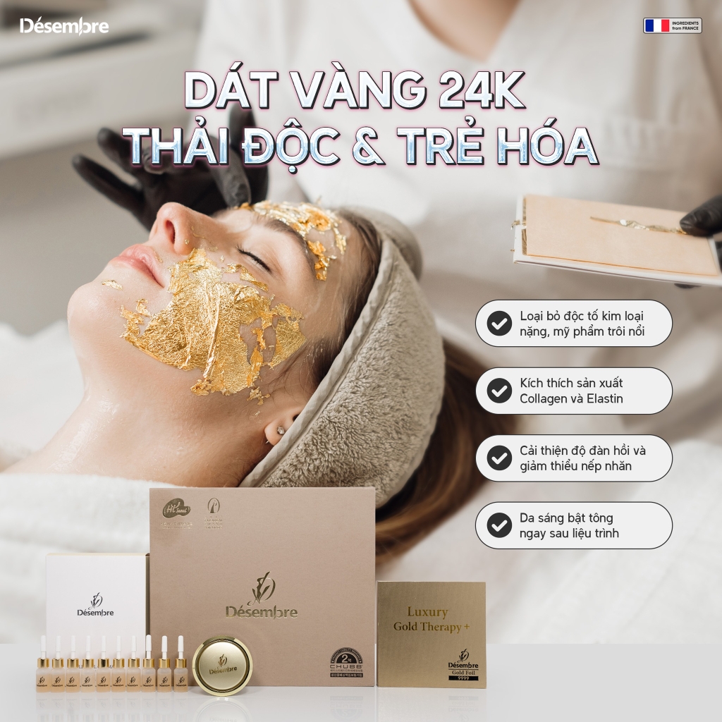 Mặt nạ vàng lá 24K Desembre