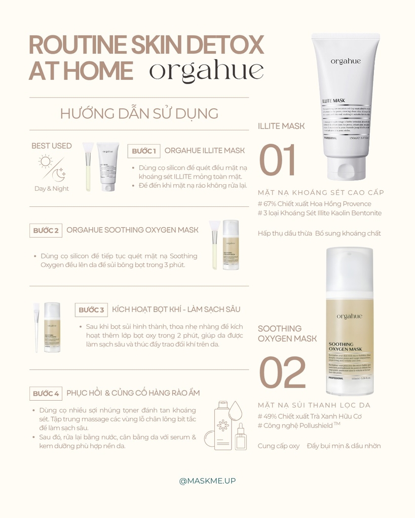 Set Thải Độc Da Orgahue Skin Detox – Làm Sạch Sâu & Thanh Lọc Làn Da Hiệu Quả